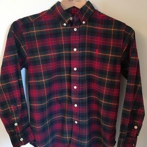 Ralph Lauren plaid button down shirt